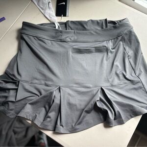 Nike Gray Pleated Tennis Mini Skirt